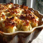 Witlof met ham en krokante kaaskorst uit de oven