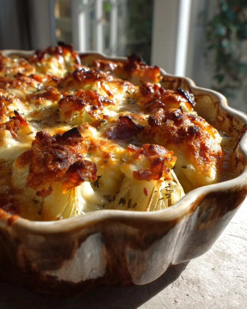 Witlof met ham en krokante kaaskorst uit de oven verrukken!