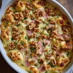 Witlof-ovenschotel met ham, brie en walnoot