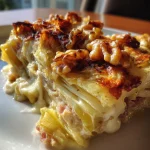 Witlof-ovenschotel met ham, brie & walnoot