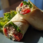 Wrap met Tonijnsalade en stukjes appel