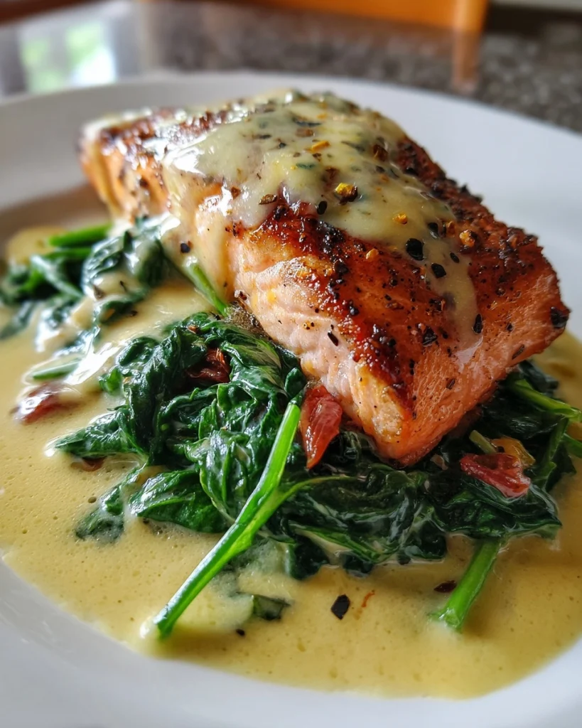 Zalm uit de Oven met Spinazie & Citroenroom — fris-romig, luxe comfort uit de oven