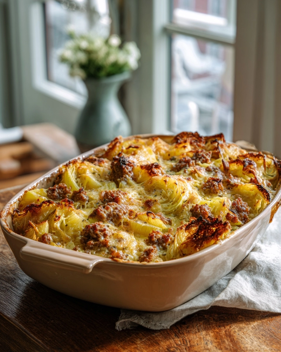 zuurkoolschotel-met-gehakt-spekjes-en-ananas-uit-de-oven-is-heerlijk