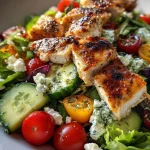 Gezonde maaltijdsalade met kip