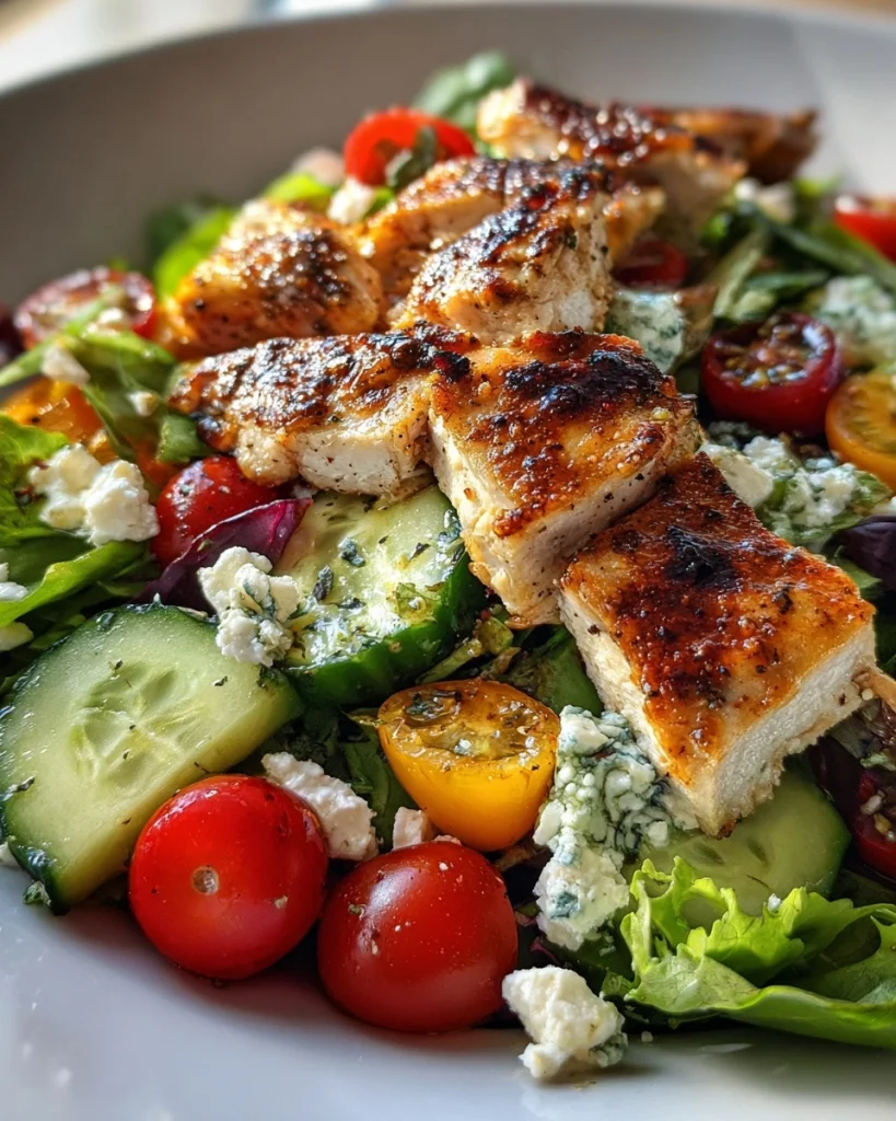 Gezonde maaltijdsalade met kip voor een perfecte lunch!