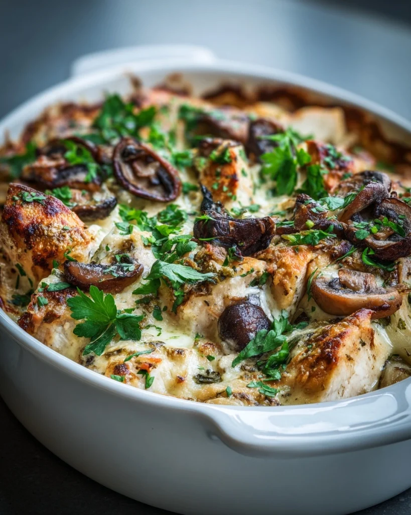 Kip-Boursin Ovenschotel met Champignons: Een Overheerlijk Recept!