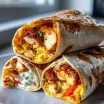 Kip Wraps met Kaas en Knoflook