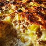 Ovenschotel met prei en gehakt