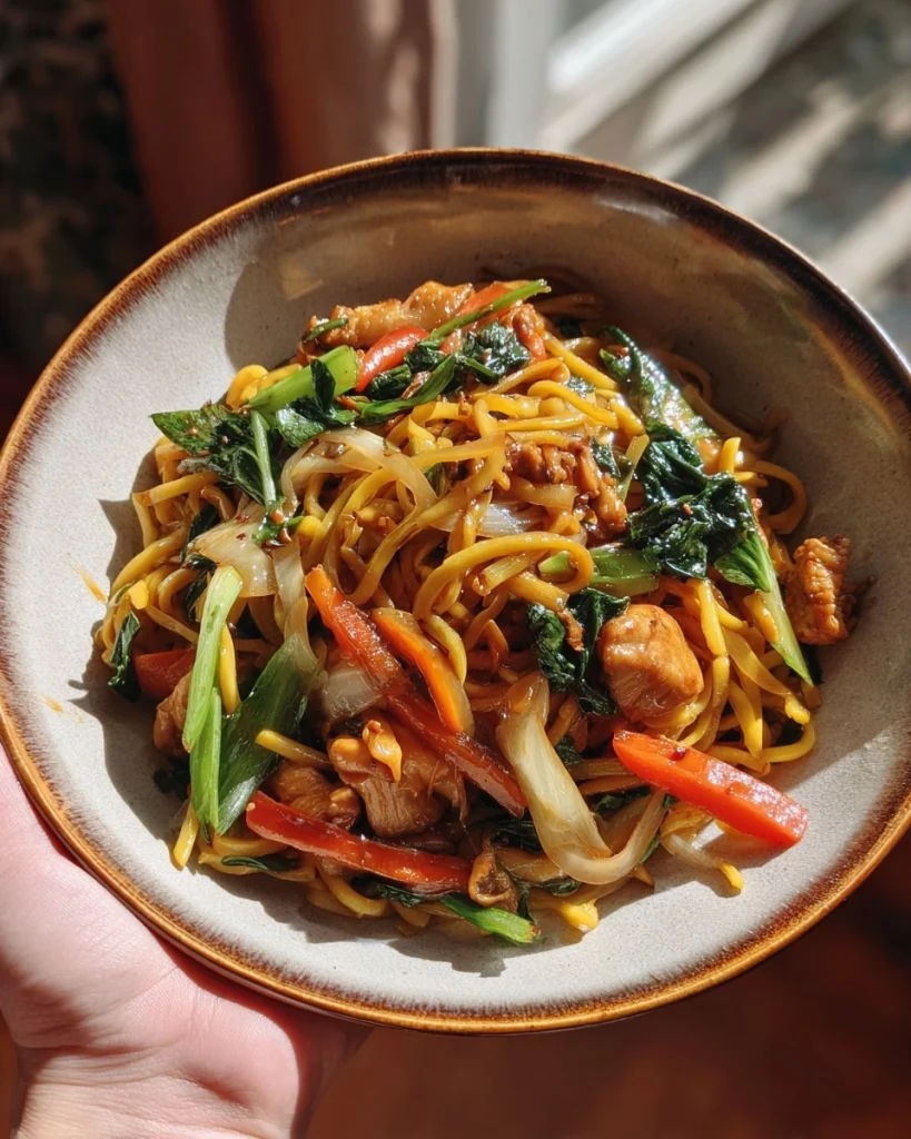 Snelle noedels met kip en groenten: een smaakvol recept!