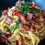 Spaghetti Carbonara met Extra Knapperig Spek