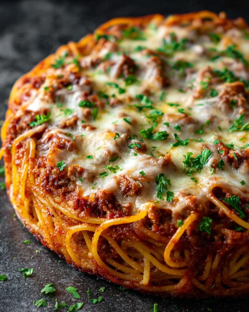 Spaghetti-taart met gehakt: een maaltijd vol verrassingen!