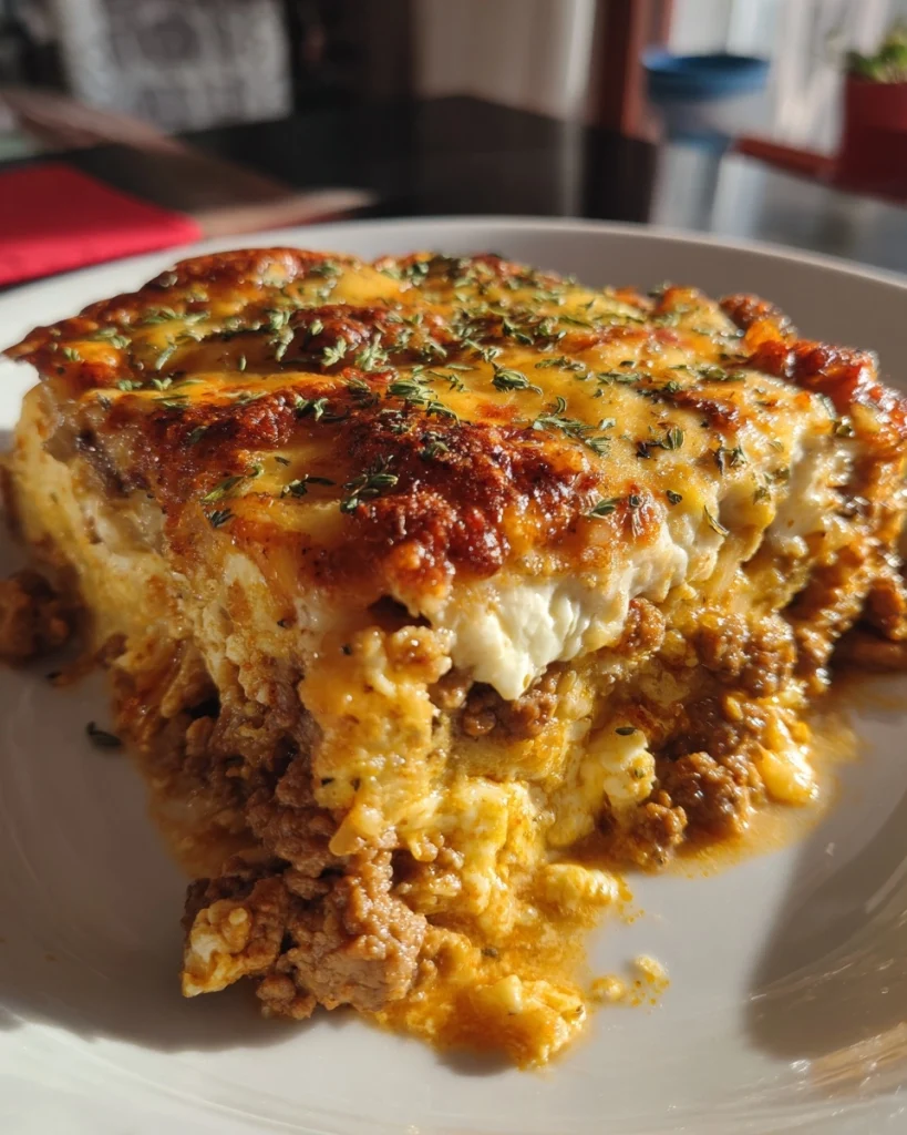 Bloemkool-gehakt ovenschotel met boursin & mozzarella: Een overheerlijke smaakexplosie!