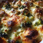 Broccoli-kaas ovenschotel met kip en roomsaus