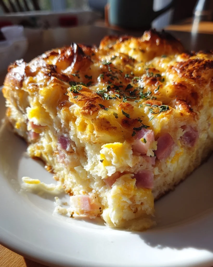 Croissant ovenschotel met ham, kaas & ei verrast je!