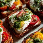 Italiaanse tomaten-mozzarella toast