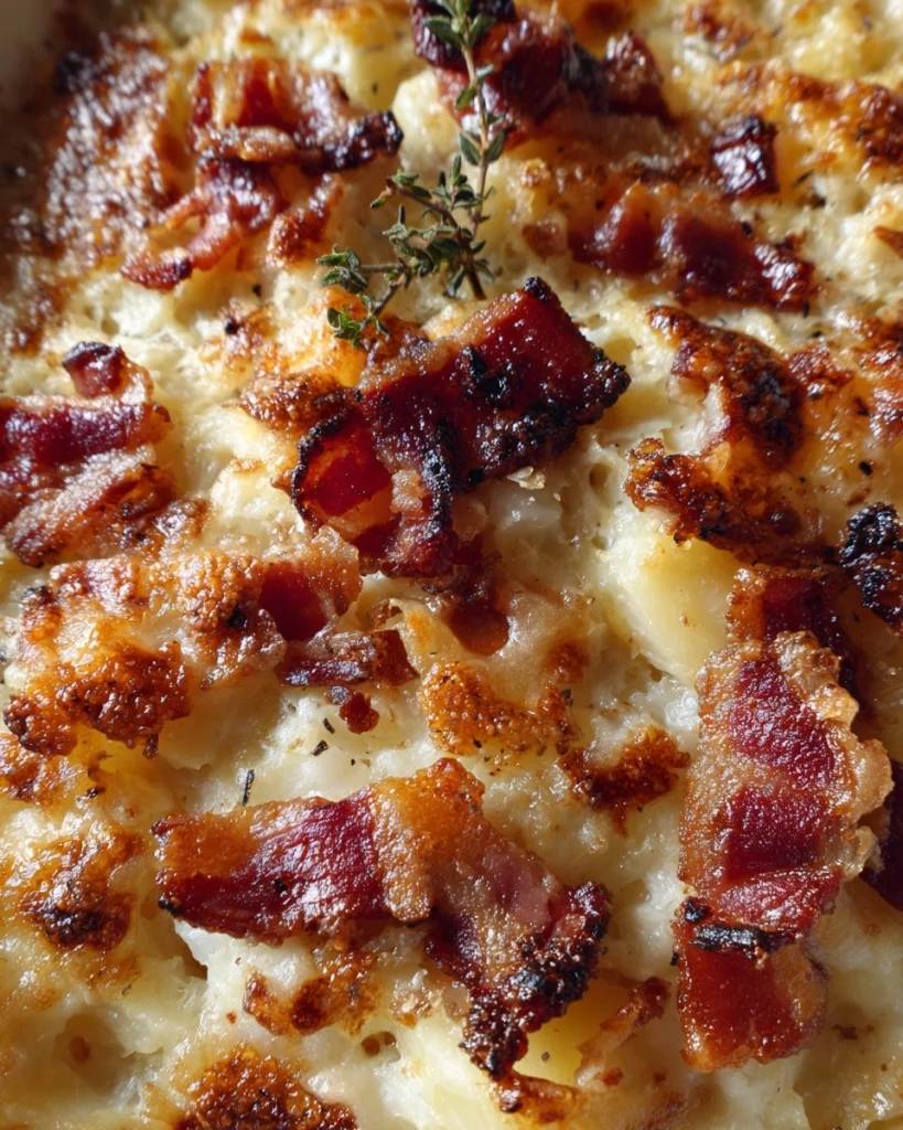 Loaded aardappel ovenschotel met bacon & kaas is onweerstaanbaar!