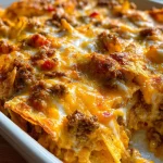 Nacho ovenschotel met gehakt en cheddar