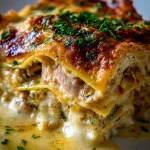 Wrap lasagne met kip en romige kaassaus