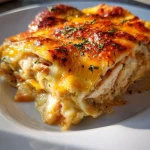 Wrap ovenschotel met kip, roomsaus & cheddar
