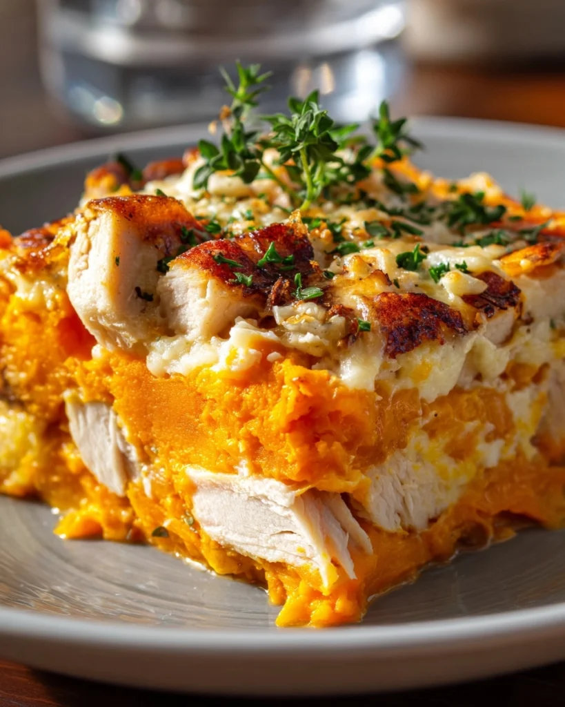 Zoete aardappel-ovenschotel met kip: een smakelijk recept!