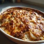 Aardappelgratin met Gehakt, Kaas en Roomsaus