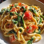 Budgetproof Romige Zalm-Pasta (Boursin, Spinazie, Tomaatjes) – 15 min, studentproof