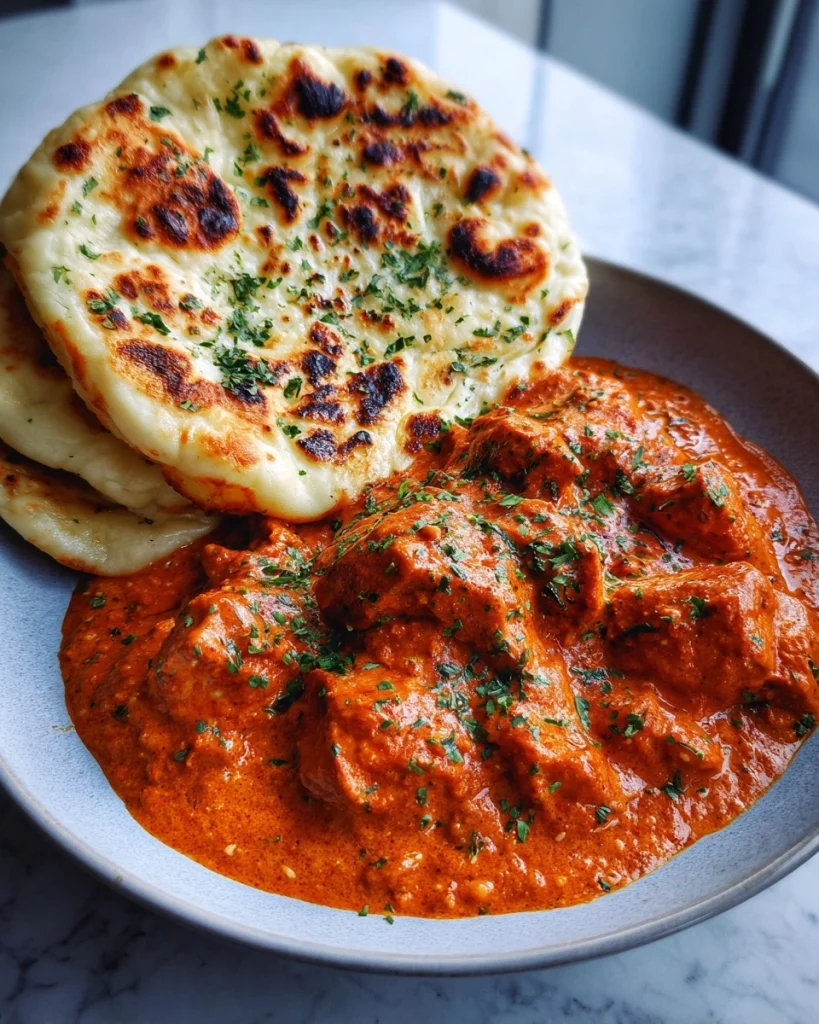 Butter Chicken met Knoflook-Naan – Klaar in 30 Min