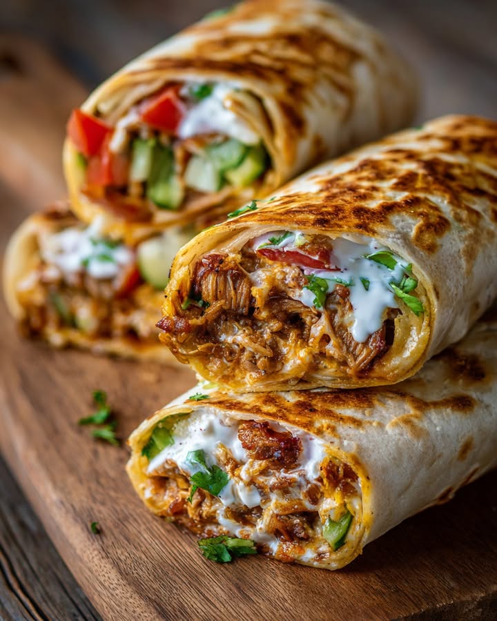 Cheesy shawarma wraps: The ultimate tasty delight!