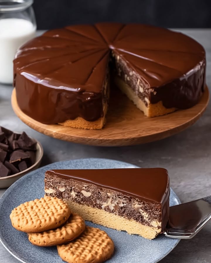 Chocoladekoekjescake zonder bakken: Geniet van deze makkelijke traktatie!