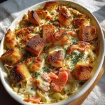 Easy Entertaining: Ovenschotel Romige Pasta met Boursin, Zalm en Crostini – Impress your guests!