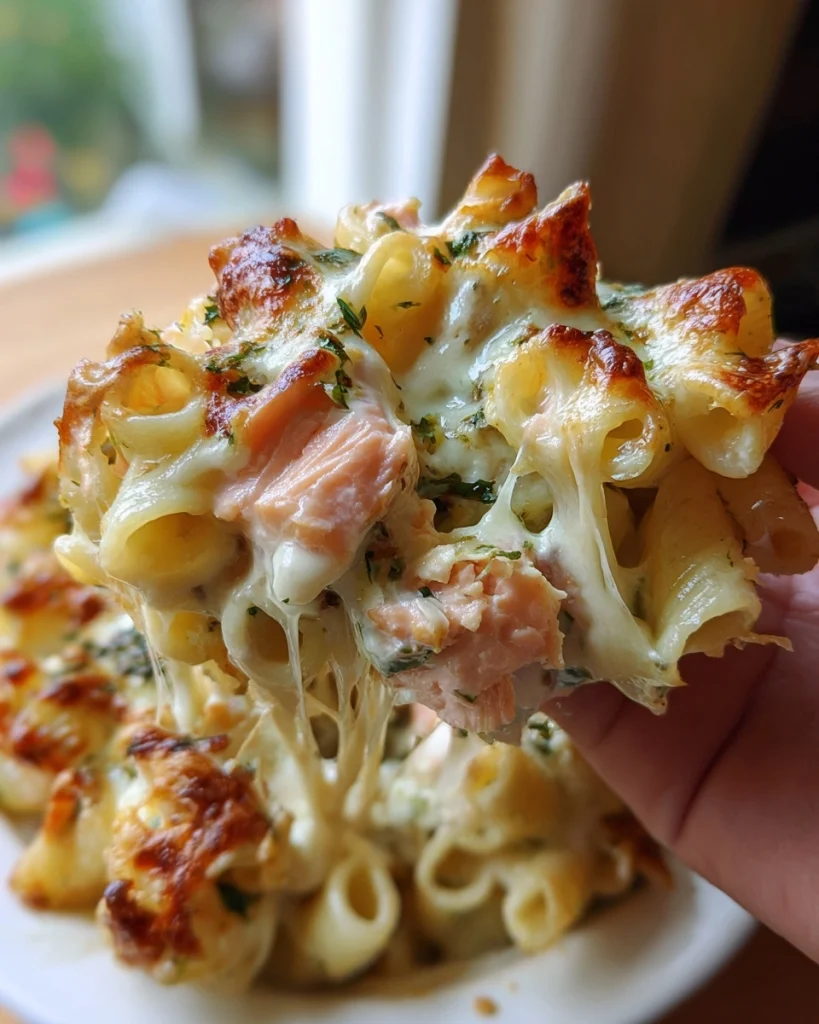 Familiefavoriet: Geniet van Kaasfondue-stijl Pasta met Boursin en Zalm!