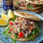 Flatbread met frisse tonijnsalade