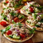 Flatbread met frisse tonijnsalade