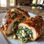 Gevulde Kipfilet met Spinazie en Feta uit de Oven