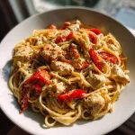 Gezonde Twist: Volkoren Pasta met Kip, Boursin & Gegrilde Paprika – 20 min, light variant