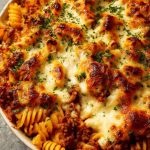 Hartige pasta ovenschotel met rundgehakt