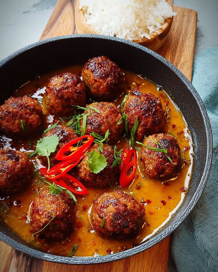 Indische balletjes in mild-pittige ketjapsaus: geniet nu!