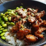 Kip Teriyaki Bowl met Edamame en Sesamrijst