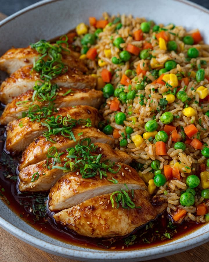 Kipfilet in ketjapsaus met gebakken rijst verrukkelijk maken!