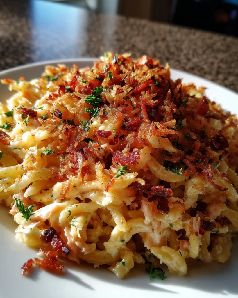 Krokant Boursin-Pasta: met Zalm & Gerookte Bacon voor een nieuwe smaaksensatie!