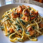 One‑pan Ovenschotel: Romige Pasta met Boursin, Zalm & Spinazie – in 20 min (geen afwas!)