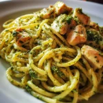 Overheerlijke Boursin Pasta met Kip & Groene Pesto – 10 min, breezete hack