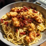 Romige Boursin-Pasta met Krokante Kip en Zongedroogde Tomaat