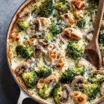 Romige Boursin kip met broccoli uit de oven