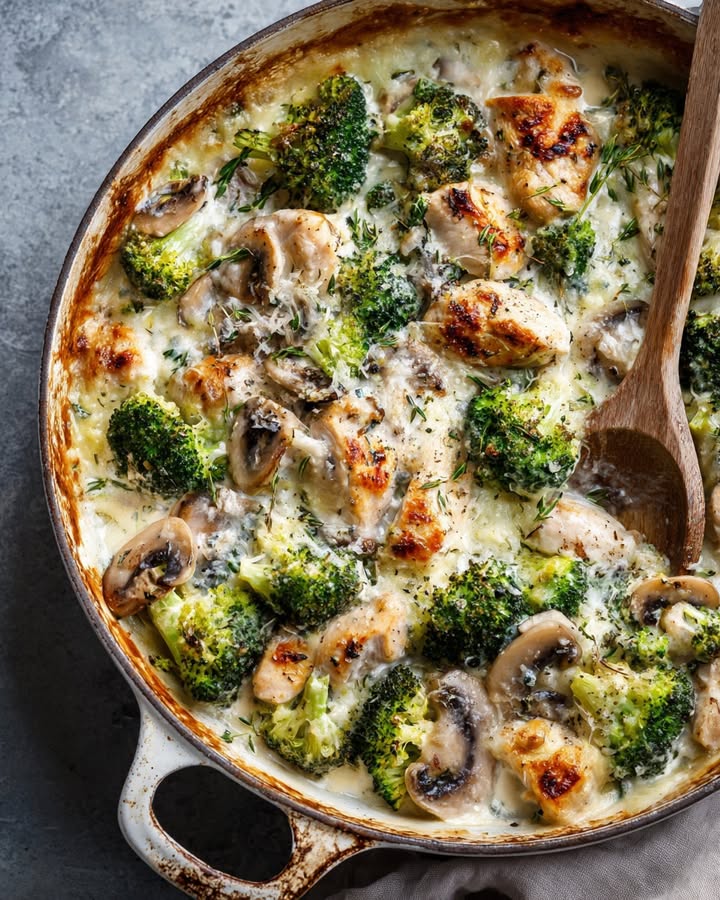 Romige Boursin kip met broccoli uit de oven: Probeer dit smaakvolle recept!