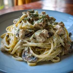 Romige Kip-Champignon Pasta met Boursin en Dille – Maak deze snelle gezinsmaaltijd in 15 minuten!