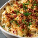 Romige kip bacon ovenschotel