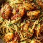 Scampi wok met noedels en kokos-peanut saus