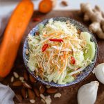 Spitskoolsalade met amandelboemboe