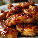 Sticky kip met honing en knoflook — je vingers aflikkend lekker